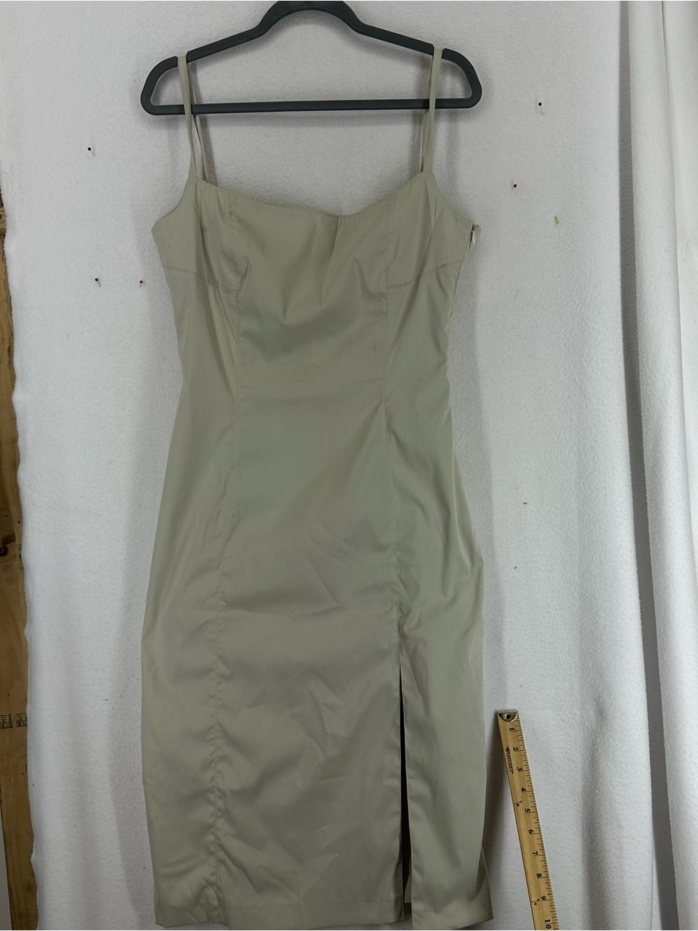 Orna Farho Paris Bodycon Midi Dress Women’s US 12 Beige France